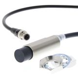 Proximity sensor, inductive, brass-nickel, M18, non-shielded, 20 mm, N E2E 8429R