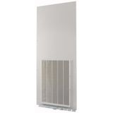XTSZFFPV42-W800 Front plate (section high), ventilated, W=800mm, IP42, grey
