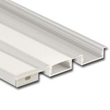 Built-in aluminum profile VD, 30x10 mm, matte diffuser, complete, 1 m