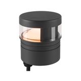 M-POL S Polehead 180°, low-glare, lamp head, anthracite, 10W, 750lm, 2700K, CRI80, DALI