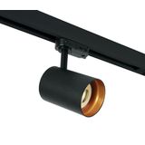 BLACK BRASS REFLECTOR GU10 10W TRACK SPOT DARK LIGHT