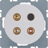 3 x Cinch/S-Video soc. out., R.1/R.3, p. white glossy