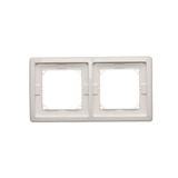 IP44 double frame, white