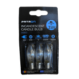 Incandescent Candle Bulb 3W E10 C6 12V Clear