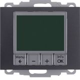 Thermostat, NO contact, centre plate, time-controlled, K.1, ant., matt