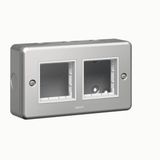 Synergy 2 Gang 4 Module Arteor Carrier Plate Metalclad