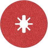 X-LOCK Fibre Disc, 125mm, G50, star hole, R780 Best for Metal + Inox