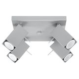CEILING LAMP MERIDA 4 GREY GU10 4X40W IP20