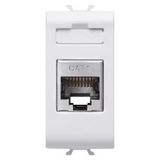 RJ45 SOCKET - CATEGORY 6 - FTP - 1 MODULE - SATIN WHITE - CHORUSMART