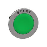 flush mounted green flush caps pushbutton bezel marked START