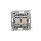 Splash-proof "bell" push button, IP44, 10AX, dark grey