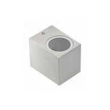 Facade luminaire unidirectional TIAGO, GU10, max. 35 W, IP54, square, stainless steel