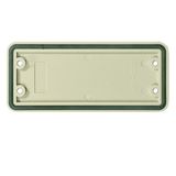 Heavy-duty connectors, Accessories, Cover plate, Size: 5, Plastic, grey