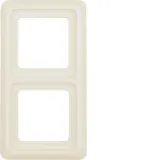 Double frame with seal WG UP IP44, glossy white