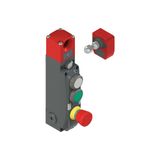 NG series safety switch with lock and integrated control devices, with actuator