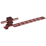 Roof cond. hol. UNIsnap Cu/plastic brown H 16mm Rd 8mm with embossed b
