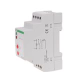 temperature controller - temperature range 30Ã·60Â°C, DIN rail mounting, contact: 1NO/NC 230V AC