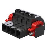PCB plug-in connector, male plug, 7.62 mm, Number of poles: 3, 180°, Clamping yoke connection, Clamping range, max. : 6 mm², Box