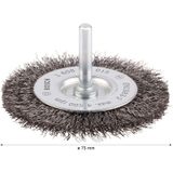 Wire Wheel Crimped 75x0.2 mm Steel