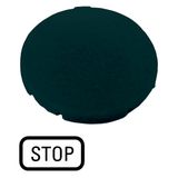 M22-XD-S-GB0 Button plate, flat black, STOP