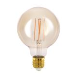 LM-E27-LED-FILAMENT AMBER GLOBE G95 5.5W/500lm 2200K
