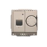 Temperature regulator with inner detector, satin, metallized