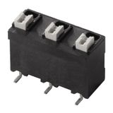 Printed circuit board terminals, 7.50 mm, Number of poles: 5, 180°, black, PUSH IN with actuator, Clamping range, max. : 1.5 mm², Tape
