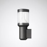 Wall and ceiling luminaire 8841W Lens Anthracite ET 10W 1150lm 70 asymmetric wide (AB14L) IP65 IK04 5 SDCM