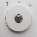 Cen.plate lock+push lock funct. f.switch f.blinds,key can be rmvd,S1/B3/7