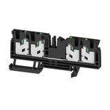 Feed-through terminal block, SNAP IN, black, 4 mm², 32 A, 1000 V, Numb