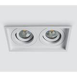 WHITE GU10 2x10w ADJUSTABLE