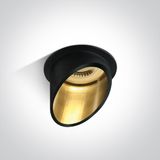 BLACK GU10 10W DARK LIGHT