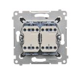 Interdediate switch with LED indicator light, 10AX, black matt