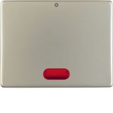 Rocker imprint "0", redlens , arsys, stainless steel, metal matt finis