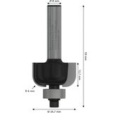 Cove bit, 8 mm, R1 6 mm, D 24.7 mm, L 13 mm, G 53 mm