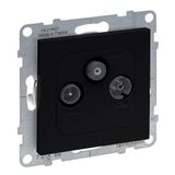 TV-R-SAT MALE TERMINAL 10dB BLACK