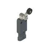 Modular prewired switch with adjustable shaped metal revolving lever diam. 20 roller