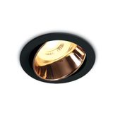BLACK GU10 10W COPPER REFLECTOR DARK LIGHT ADJUSTABLE