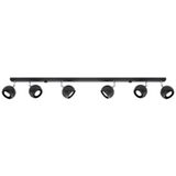 CEILING LAMP OCULARE 6L BLACK GU10 6X40W IP20