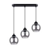HANGING LAMP ALINO 3 BLACK E27 3X60 IP20