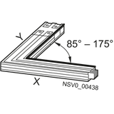 BD2A-1000-LR-Y*-G* angle right X=0.36(0.38) m / Y=0.36(0.38) m - 1.25 m 630 A - 1000