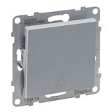 ONE-WAY PUSH-BUTTON WITH BELL SYMBOL  ALUMINIUM
