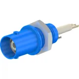 BNC panel socket 50 Ω, RG-58, solder connection, straight, 67.9764-23