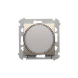 LED light indicator - white light, Gold matt, metalic