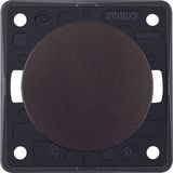 On/off switch 2pole with imprint "0", Integro - Design Flow/Pure, brow