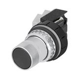 Push-button selector switch, black, 3-position, Cam 54