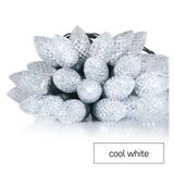 LED Christmas chain – cones, 9.8 m, outdoor and indoor, cool white, programmes