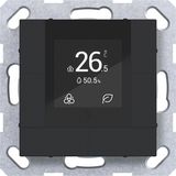 Room controller KNX Secure, TFT, bus connection, A.x/C.x, night black