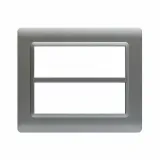 44 MOULDED FR.PLATE SILVER MATT6+6M