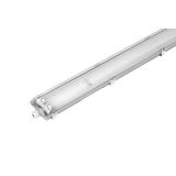 Tri-Proof Light Fixture 1200 , IP65, Grey Base, Transparent Cover, Metal Board 1268×92×56mm